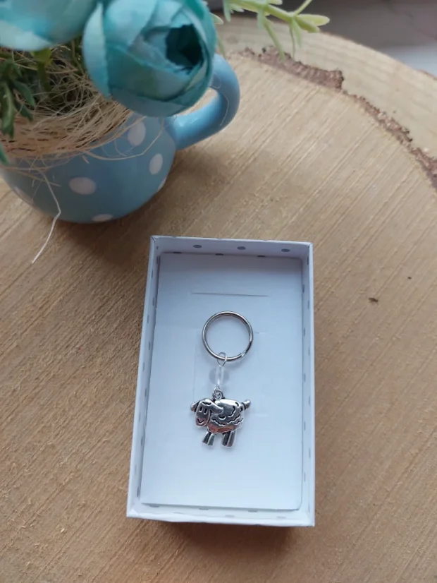 Mini klíčenka s přívěskem | Malý talisman pro každý den - Motiv klíčenky: Anděl