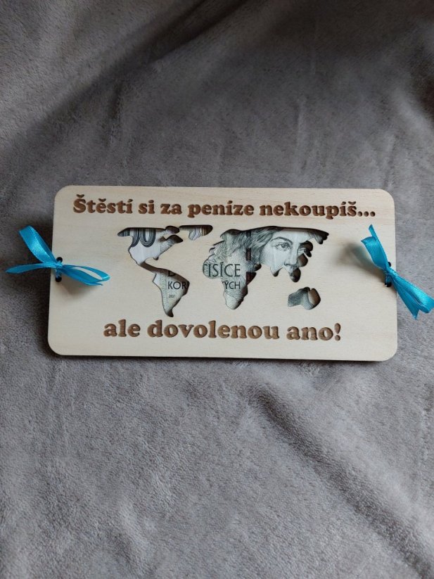 Dárková karta na peníze - Mapa