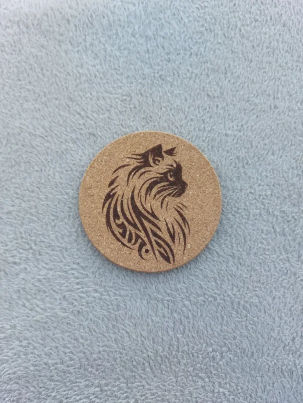 Korkový podtácek s motivem