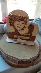 Srdcová dekorace "Zamilovaný pár"