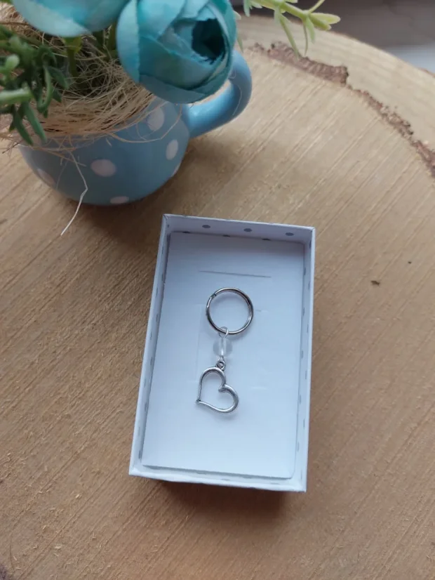 Mini klíčenka s přívěskem | Malý talisman pro každý den - Motiv klíčenky: Anděl