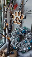 Vánoční tlapka se jménem