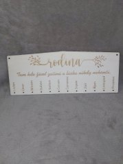 Narozeninový kalendář ze dřeva