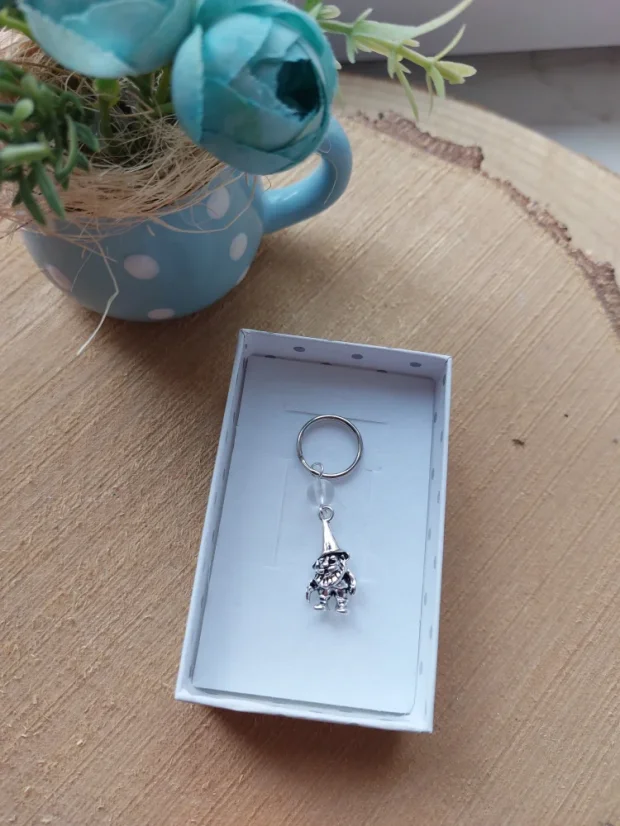 Mini klíčenka s přívěskem | Malý talisman pro každý den - Motiv klíčenky: Trpaslík