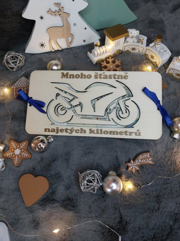 Dárková karta na peníze - Motorka