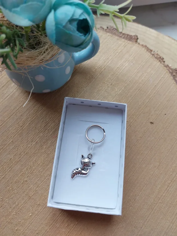 Mini klíčenka s přívěskem | Malý talisman pro každý den - Motiv klíčenky: Anděl