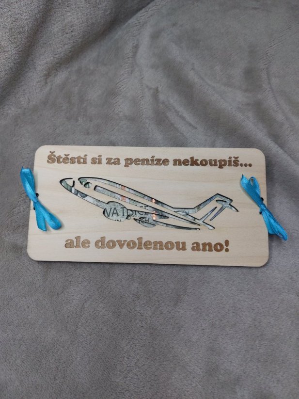 Dárková karta na peníze - Letadlo