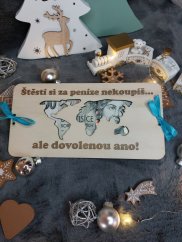 Dárková karta na peníze - Mapa