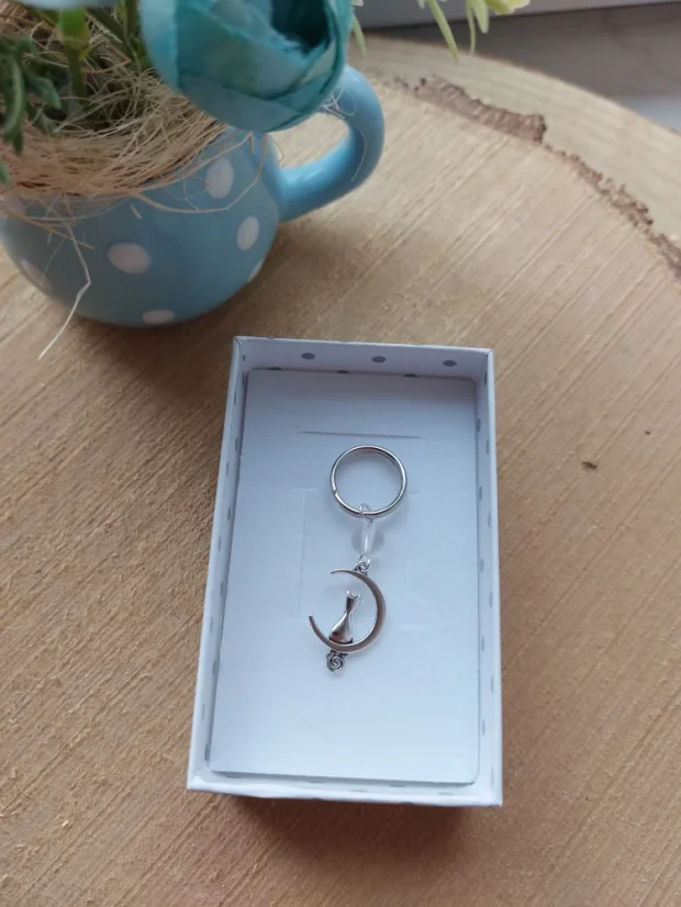 Mini klíčenka s přívěskem | Malý talisman pro každý den - Motiv klíčenky: Anděl